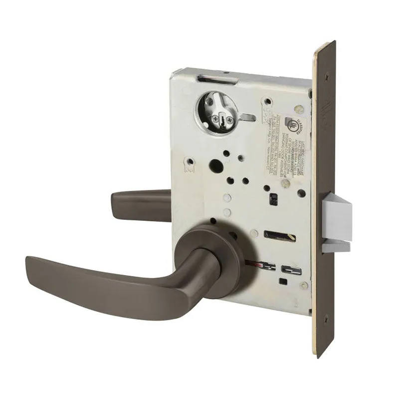 Sargent 8265-LNB Privacy Bedroom or Bath Mortise Lock, B - Lever, LN - Rose, Field Reversible, Grade 1