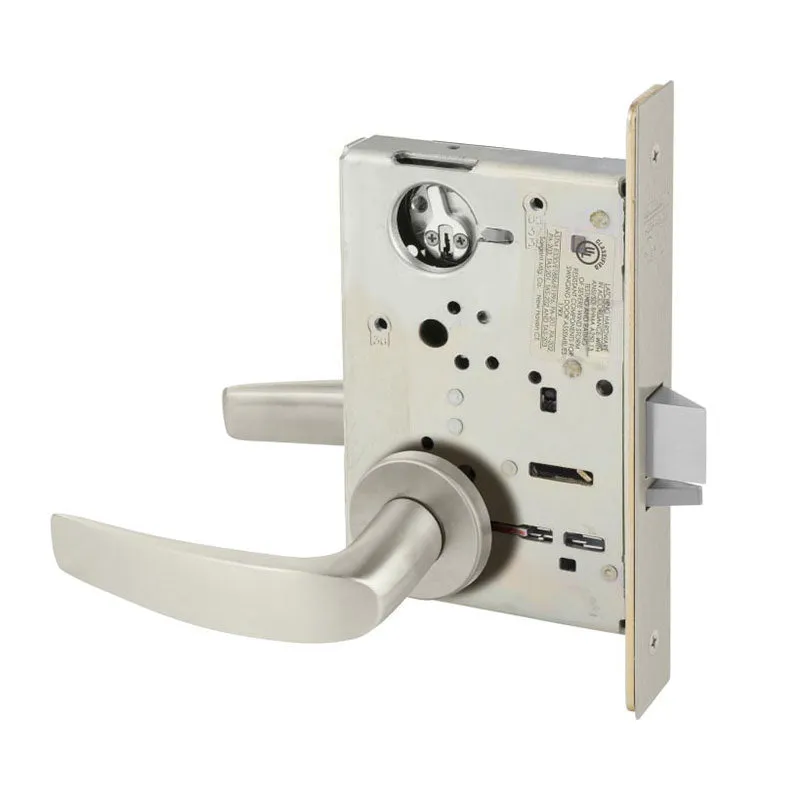 Sargent 8265-LNB Privacy Bedroom or Bath Mortise Lock, B - Lever, LN - Rose, Field Reversible, Grade 1