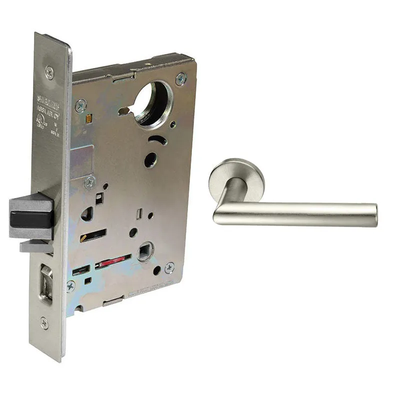 Sargent LC-8205-LNMI Office or Entry Mortise Lock, MI - Lever, LN - Rose, Field Reversible, Less Cylinder