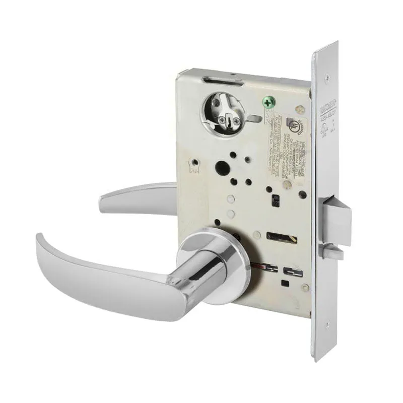 Sargent LC-8225-LNP Dormitory or Exit Mortise Lock, P - Lever, LN - Rose, Field Reversible, Less Cylinder