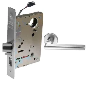 Sargent RX-LC-8205-12V-LNMD Office or Entry 12V Electrified Mortise Lock, LN Rose, MD Lever, RX Switch, Less Cylinder
