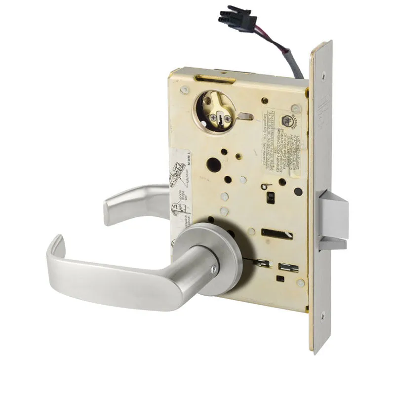 Sargent RX-LC-8205-24V-LNL Office or Entry 24V Electrified Mortise Lock, LN Rose, L Lever, RX Switch, Less Cylinder