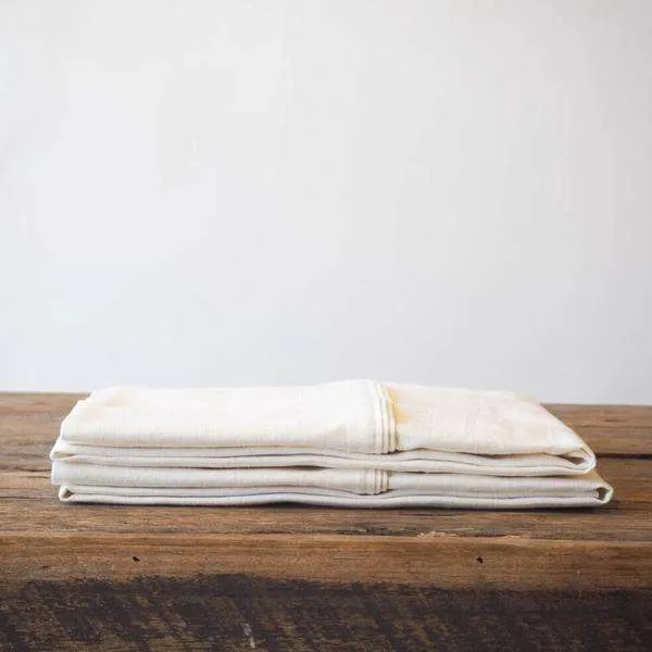SET OF 2 HEMP LINEN OXFORD PILLOWCASES - 2 Colours