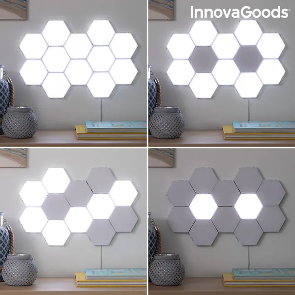 Set of Modular Magnetic and Touch LED Panels Tilight InnovaGoods (Pack of 3)
