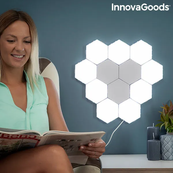 Set of Modular Magnetic and Touch LED Panels Tilight InnovaGoods (Pack of 3)