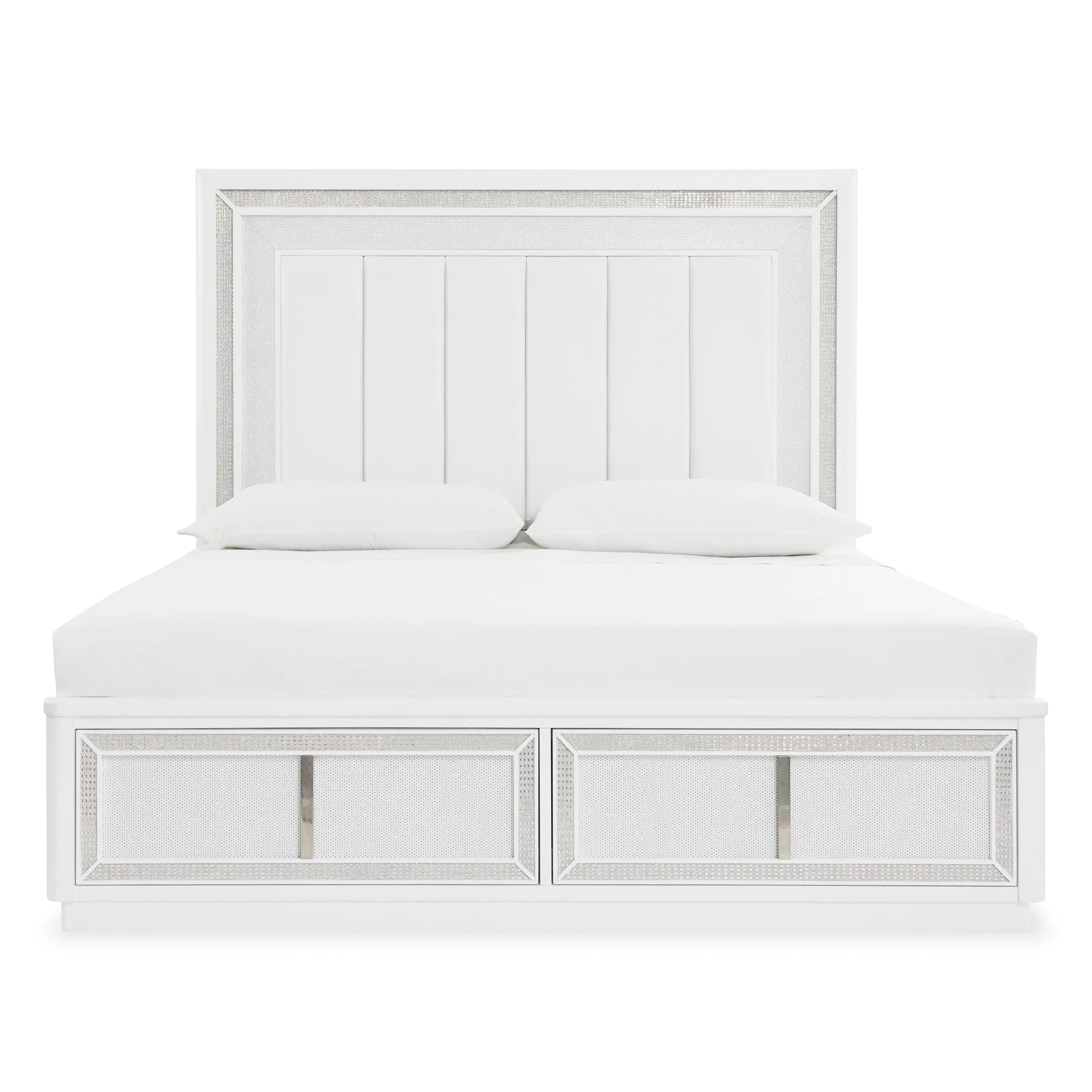 Signature Design by Ashley Chalanna Queen Upholstered Panel Bed with Storage B822-57/B822-54S/B822-97