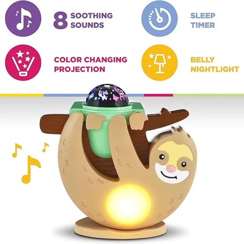 Sleepy Sloth Sound Soothing Crib Projector