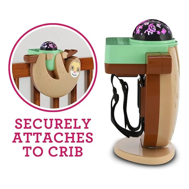 Sleepy Sloth Sound Soothing Crib Projector