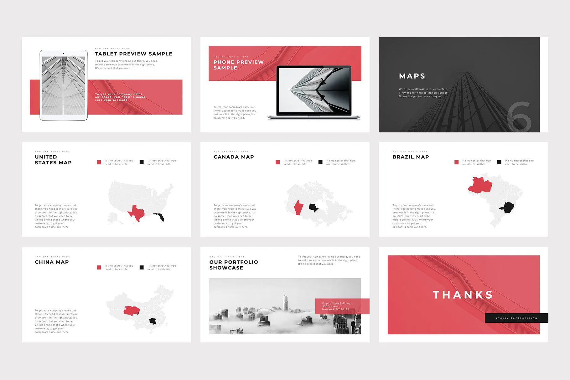 Sonata Minimal Keynote Template