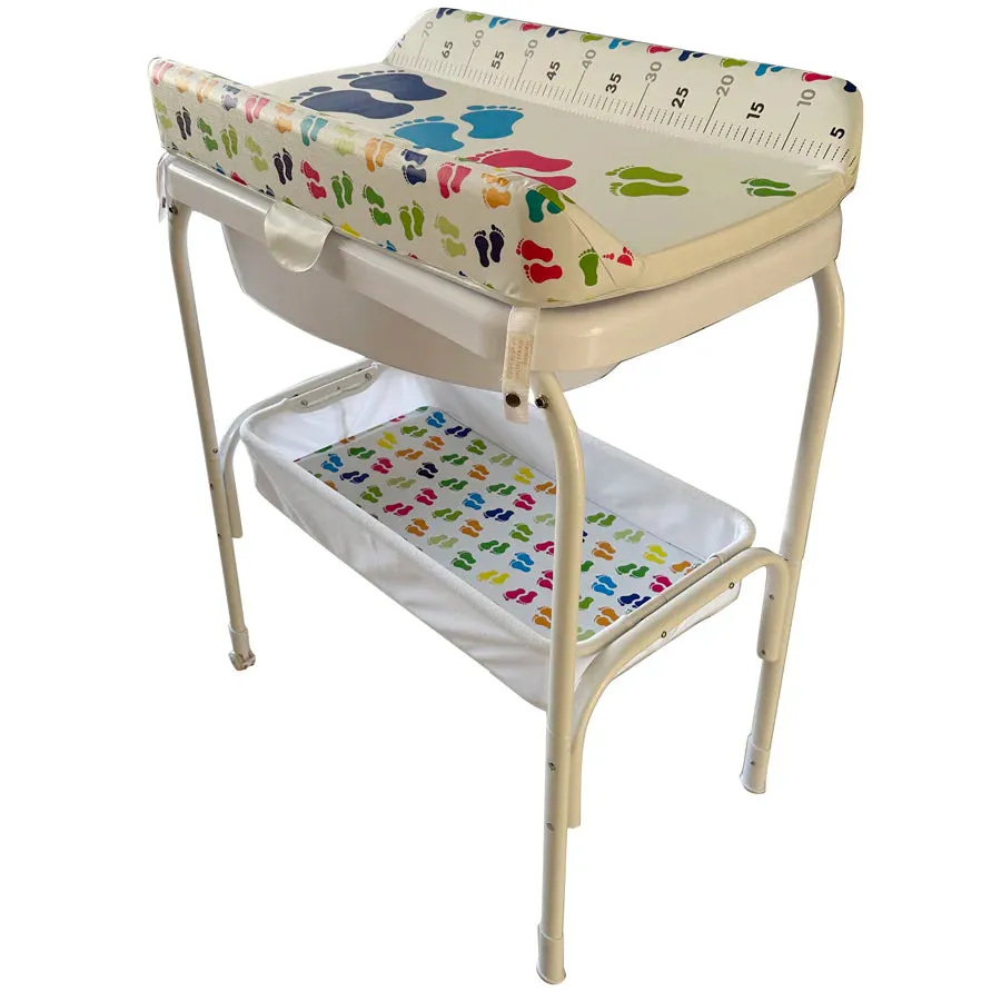 TheKiddoz Bath and Changing Table Little Feet Design