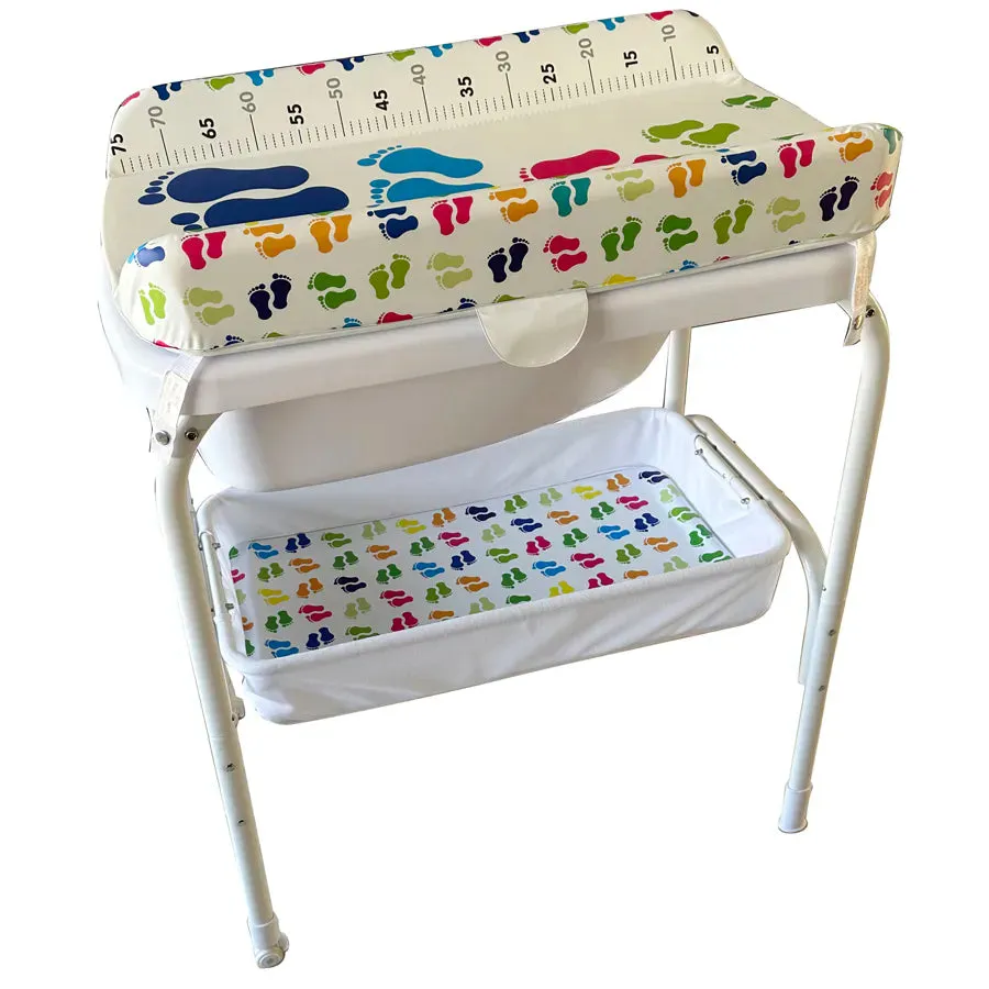 TheKiddoz Bath and Changing Table Little Feet Design