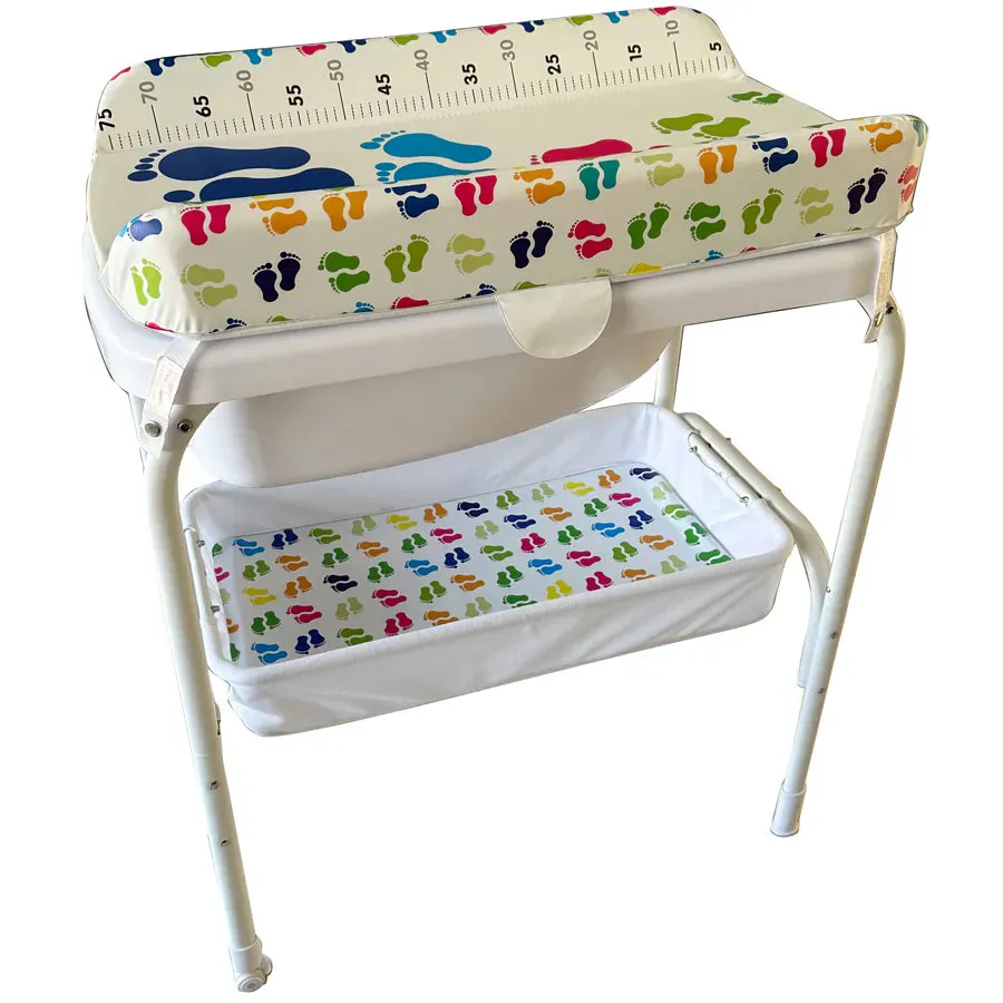 TheKiddoz Bath and Changing Table Little Feet Design