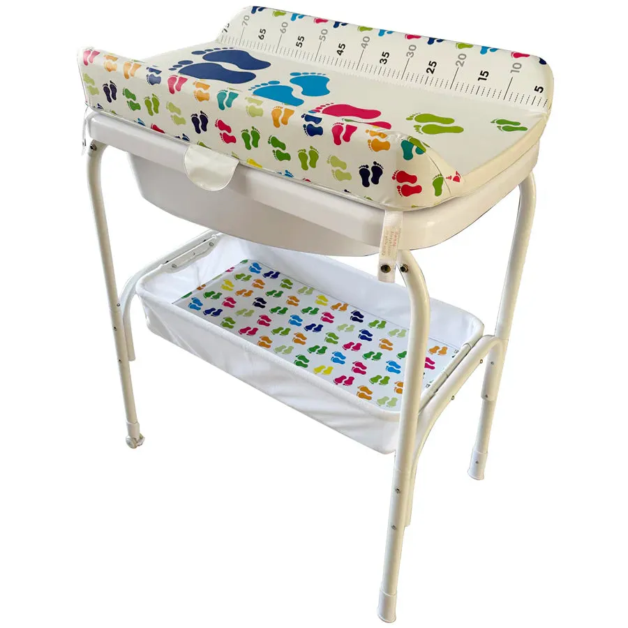 TheKiddoz Bath and Changing Table Little Feet Design