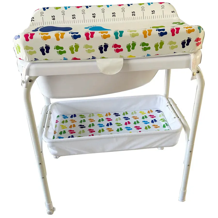 TheKiddoz Bath and Changing Table Little Feet Design