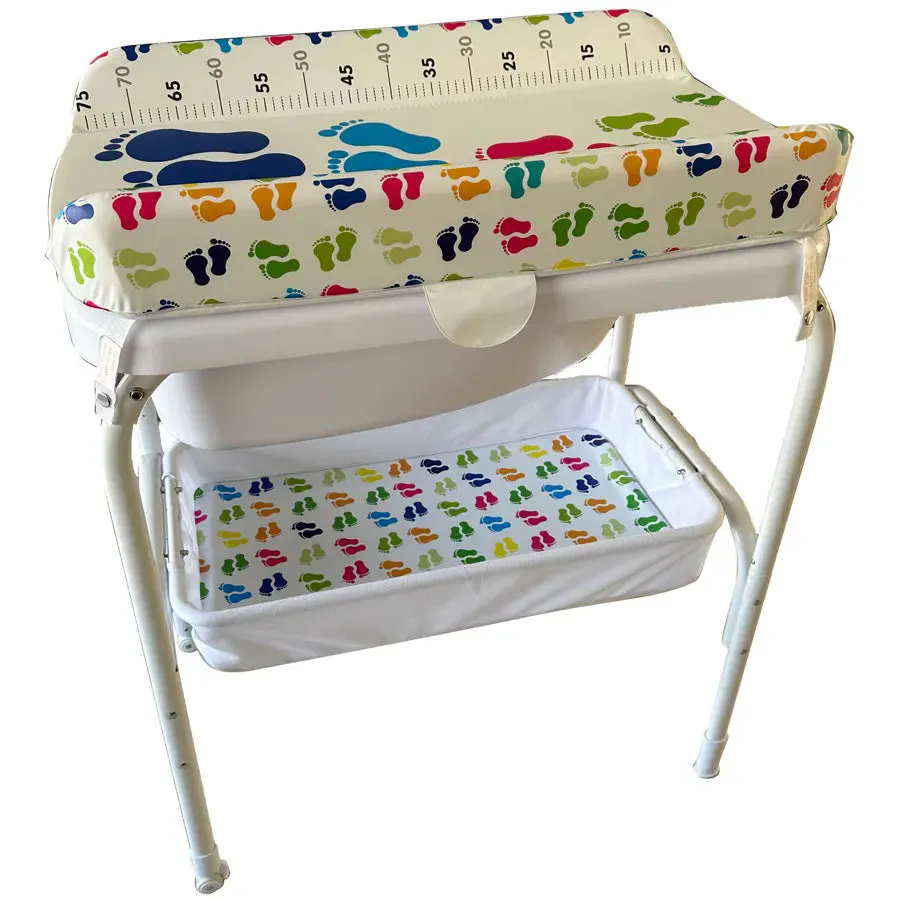 TheKiddoz Bath and Changing Table Little Feet Design