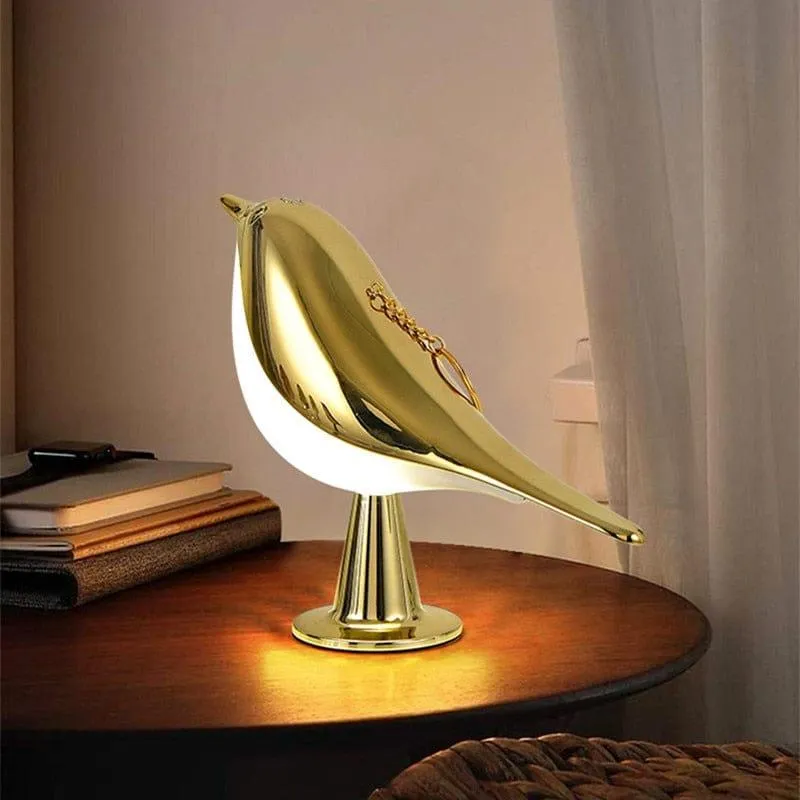Touch Switch Wooden Bird Lights