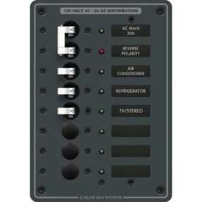 Traditional Metal DC Panel - AC Main   6 Positions