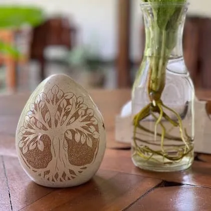 Tree of Life Luminary - Cream