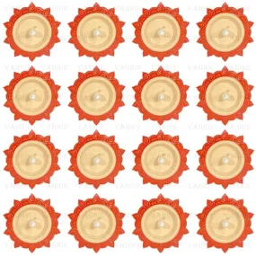 VAIDUE Lotus Water Sensor Diya Lights Electric Flameless Smokeless (16 PCS) LED Diyas Eco-Friendly Diya Electric for Puja E-Diya Warm Ambient Lights Home Decor Diwali Festivals Decoration New Year