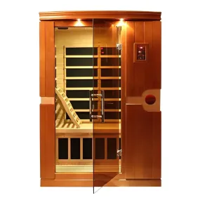 Venice 2 Person Low EMF FAR Infrared Sauna - Canadian Hemlock