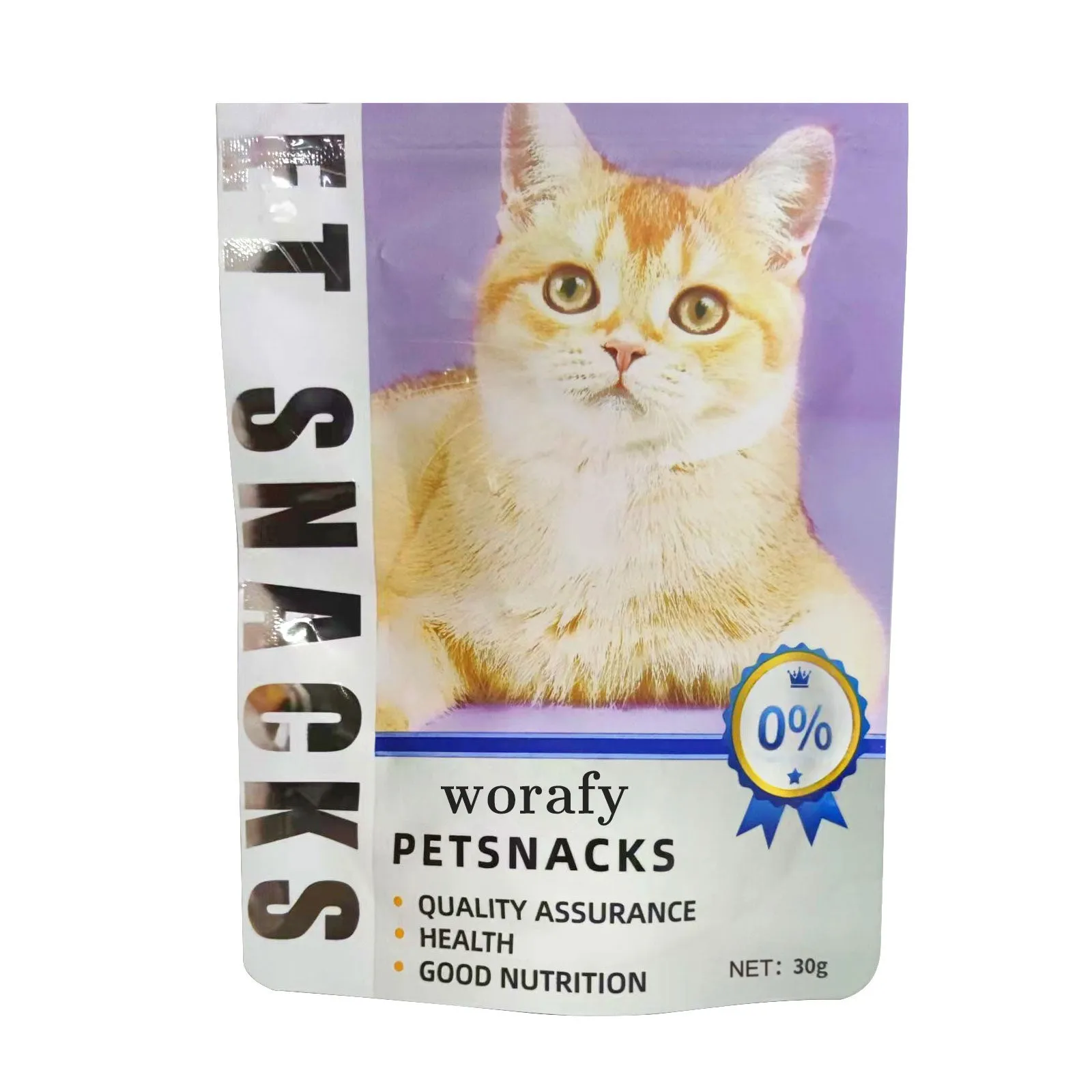 worafy Pets Cat Treats - Crunchy Treats for Cats with Catnip, Coat, & Digestive Support, Sustainable Upcycled Natural Ingredients & Real Meat, Low Calorie Healthy Feline Food