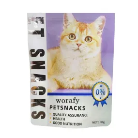 worafy Pets Cat Treats - Crunchy Treats for Cats with Catnip, Coat, & Digestive Support, Sustainable Upcycled Natural Ingredients & Real Meat, Low Calorie Healthy Feline Food