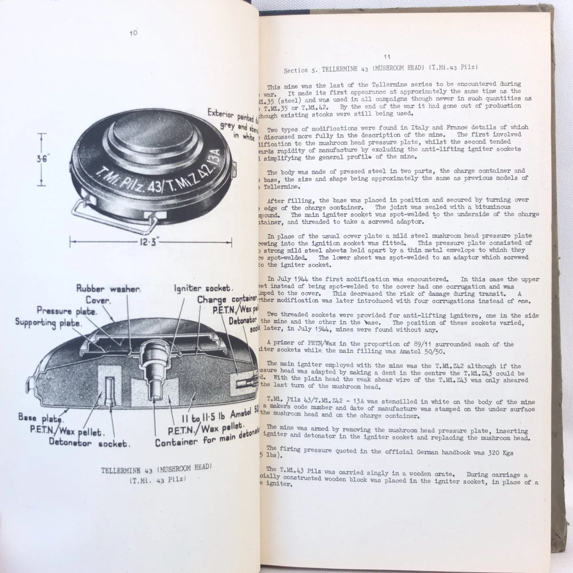 WW2 War Office M.I. 10 Intelligence Manual | German Army Equipment